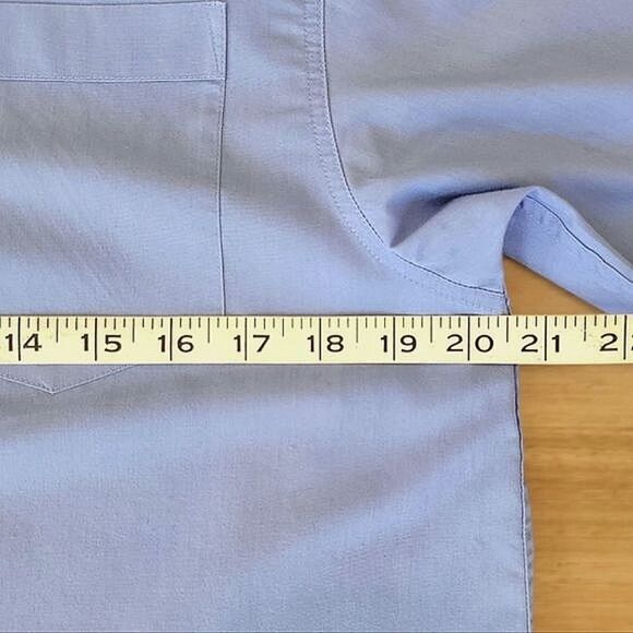 Light blue Aussie boys secondary school uniform short sleeve button-down - Picture 5 of 8